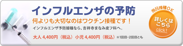 インフルエンザの予防